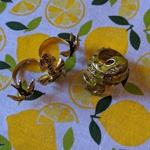 EUC Betsey Johnson Ring Bundle